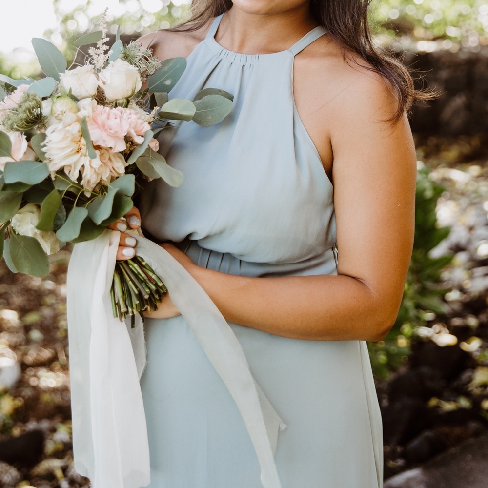 ShowMeYourMumu Silver Sage Crisp “Amanda” dress